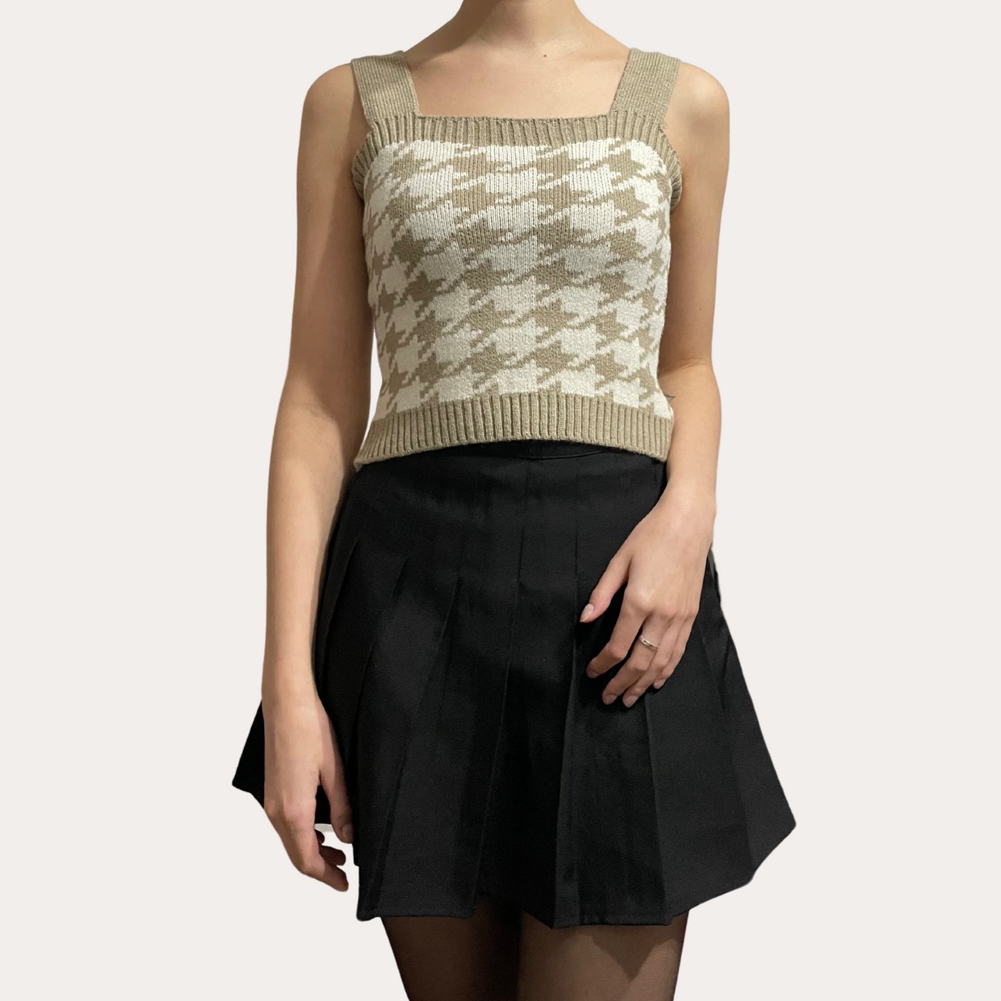 Houndstooth Bolero and Tank Top Set